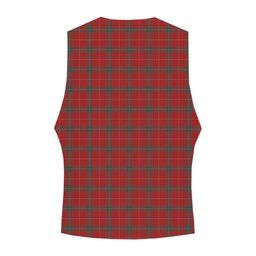 ScotsTee Shop Scottish Carruthers Modern Crest Tartan Waistcoat Sleeveless Suit Vest