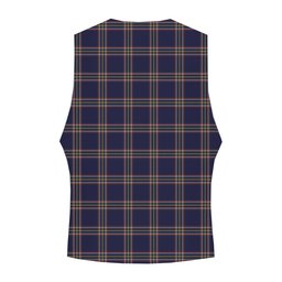 ScotsTee Shop Scottish Crichton Modern Crest Tartan Waistcoat Sleeveless Suit Vest