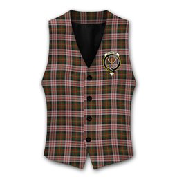 ScotsTee Shop Scottish Carnegie Dress Crest Tartan Waistcoat Sleeveless Suit Vest