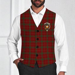 ScotsTee Shop Scottish Carruthers Crest Tartan Waistcoat Sleeveless Suit Vest