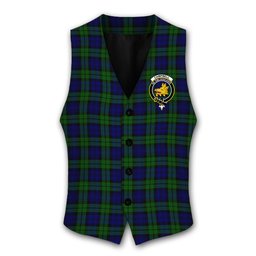 ScotsTee Shop Scottish Campbell Modern Crest Tartan Waistcoat Sleeveless Suit Vest