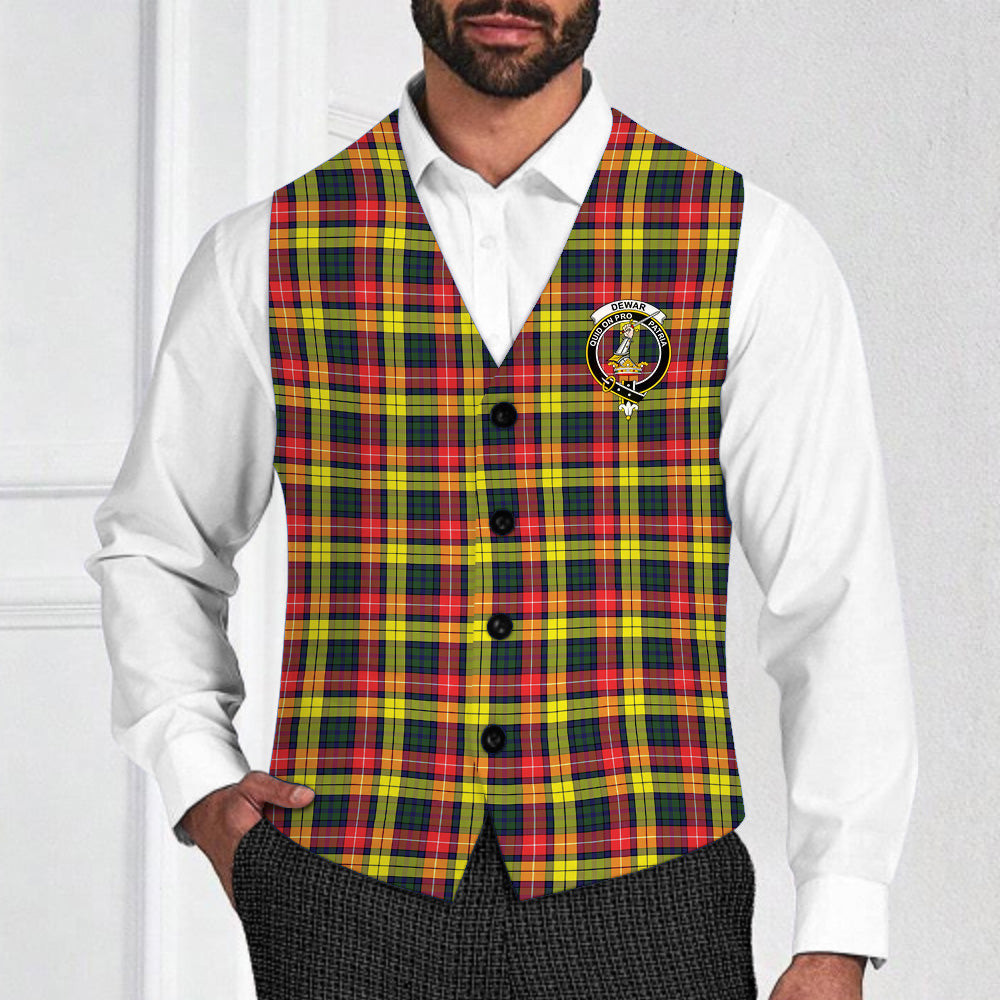 ScotsTee Shop Scottish Dewar Crest Tartan Waistcoat Sleeveless Suit Vest