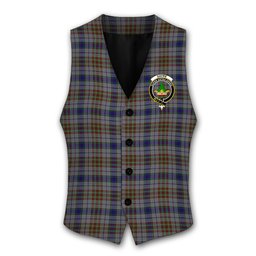 ScotsTee Shop Scottish Gayre Hunting Crest Tartan Waistcoat Sleeveless Suit Vest