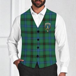 ScotsTee Shop Scottish Henderson Ancient Crest Tartan Waistcoat Sleeveless Suit Vest
