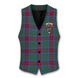 ScotsTee Shop Scottish Fraser of Altyre Ancient Crest Tartan Waistcoat Sleeveless Suit Vest