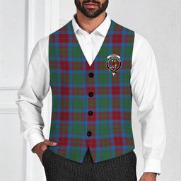 ScotsTee Shop Scottish Fraser of Altyre Ancient Crest Tartan Waistcoat Sleeveless Suit Vest