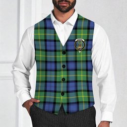 ScotsTee Shop Scottish Gordon Old Ancient Crest Tartan Waistcoat Sleeveless Suit Vest