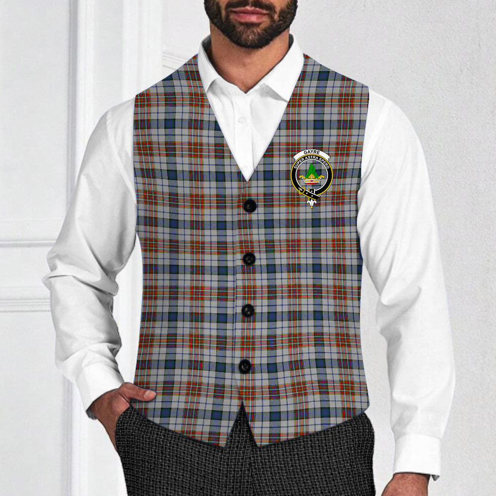 ScotsTee Shop Scottish Gayre Arisaidh Crest Tartan Waistcoat Sleeveless Suit Vest