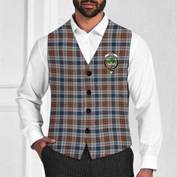 ScotsTee Shop Scottish Gayre Arisaidh Crest Tartan Waistcoat Sleeveless Suit Vest