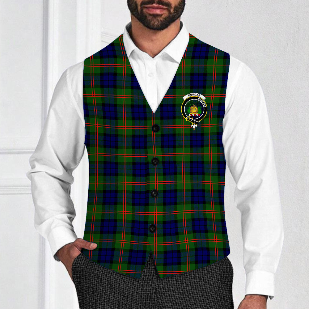 ScotsTee Shop Scottish Dundas Modern 02 Crest Tartan Waistcoat Sleeveless Suit Vest