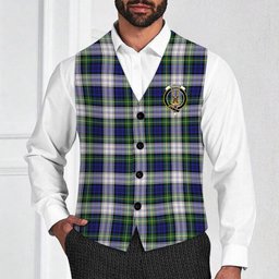 ScotsTee Shop Scottish Gordon Dress Modern Crest Tartan Waistcoat Sleeveless Suit Vest