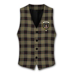 ScotsTee Shop Scottish Dunlop Hunting Crest Tartan Waistcoat Sleeveless Suit Vest