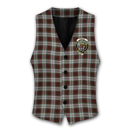 ScotsTee Shop Scottish Fraser Dress Crest Tartan Waistcoat Sleeveless Suit Vest