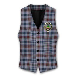 ScotsTee Shop Scottish Gayre Hunting Modern Crest Tartan Waistcoat Sleeveless Suit Vest