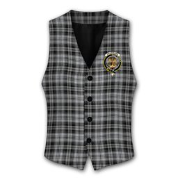 ScotsTee Shop Scottish Drummond Grey Ancient Crest Tartan Waistcoat Sleeveless Suit Vest