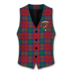 ScotsTee Shop Scottish Fotheringhame Crest Tartan Waistcoat Sleeveless Suit Vest
