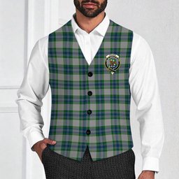 ScotsTee Shop Scottish Fraser Arisaid Crest Tartan Waistcoat Sleeveless Suit Vest