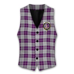 ScotsTee Shop Scottish Dunlop Dress Crest Tartan Waistcoat Sleeveless Suit Vest