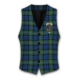 ScotsTee Shop Scottish Forbes Ancient Crest Tartan Waistcoat Sleeveless Suit Vest