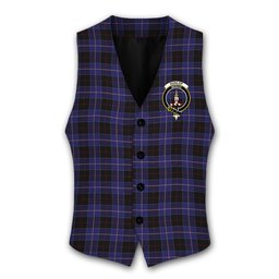 ScotsTee Shop Scottish Dunlop Crest Tartan Waistcoat Sleeveless Suit Vest