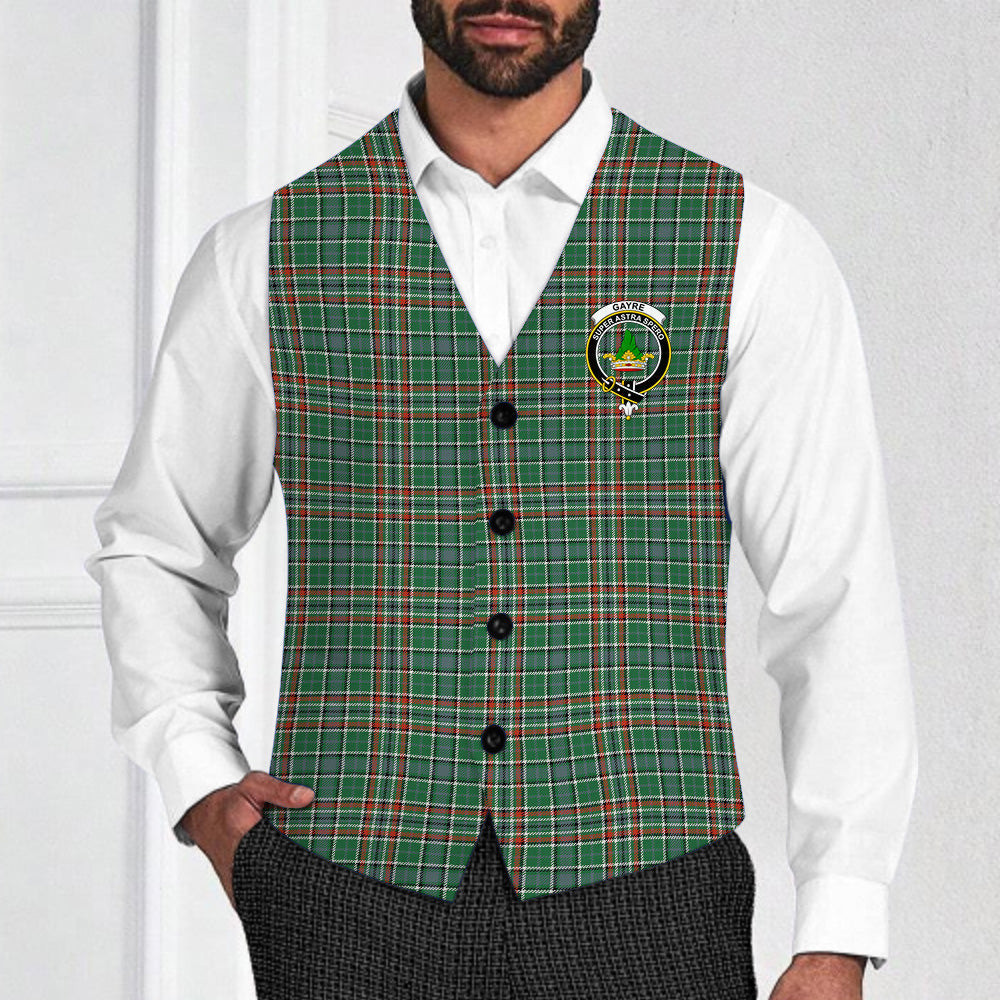 ScotsTee Shop Scottish Gayre Dress Ancient Crest Tartan Waistcoat Sleeveless Suit Vest