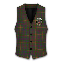 ScotsTee Shop Scottish Hall 1994 Crest Tartan Waistcoat Sleeveless Suit Vest