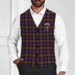 ScotsTee Shop Scottish Gillon Crest Tartan Waistcoat Sleeveless Suit Vest
