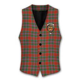 ScotsTee Shop Scottish Drummond of Perth Ancient Crest Tartan Waistcoat Sleeveless Suit Vest