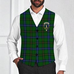 ScotsTee Shop Scottish Henderson Modern Crest Tartan Waistcoat Sleeveless Suit Vest