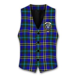 ScotsTee Shop Scottish Hope Modern Crest Tartan Waistcoat Sleeveless Suit Vest
