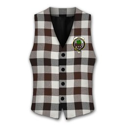 ScotsTee Shop Scottish Hog Modern Crest Tartan Waistcoat Sleeveless Suit Vest