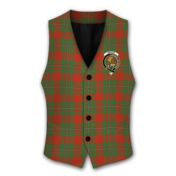 ScotsTee Shop Scottish Gregor of Cardney Ancient Crest Tartan Waistcoat Sleeveless Suit Vest