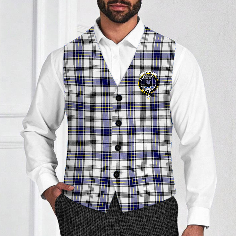 ScotsTee Shop Scottish Hannay SC Crest Tartan Waistcoat Sleeveless Suit Vest