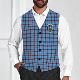 ScotsTee Shop Scottish Elliot Ancient Crest Tartan Waistcoat Sleeveless Suit Vest