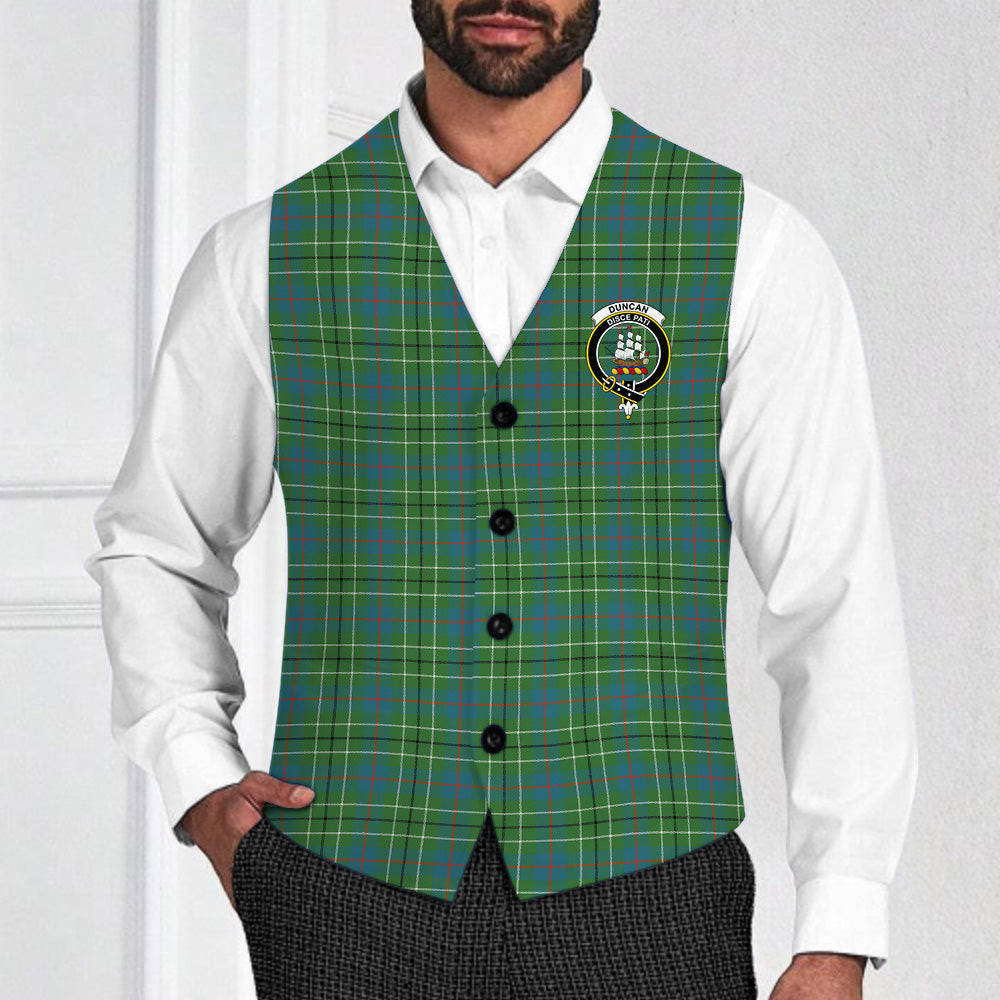 ScotsTee Shop Scottish Duncan Ancient Clan Crest Tartan Waistcoat Sleeveless Suit Vest
