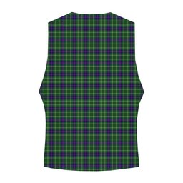 ScotsTee Shop Scottish Duncan Modern Crest Tartan Waistcoat Sleeveless Suit Vest