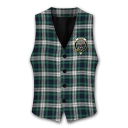 ScotsTee Shop Scottish Forbes Dress Modern Crest Tartan Waistcoat Sleeveless Suit Vest