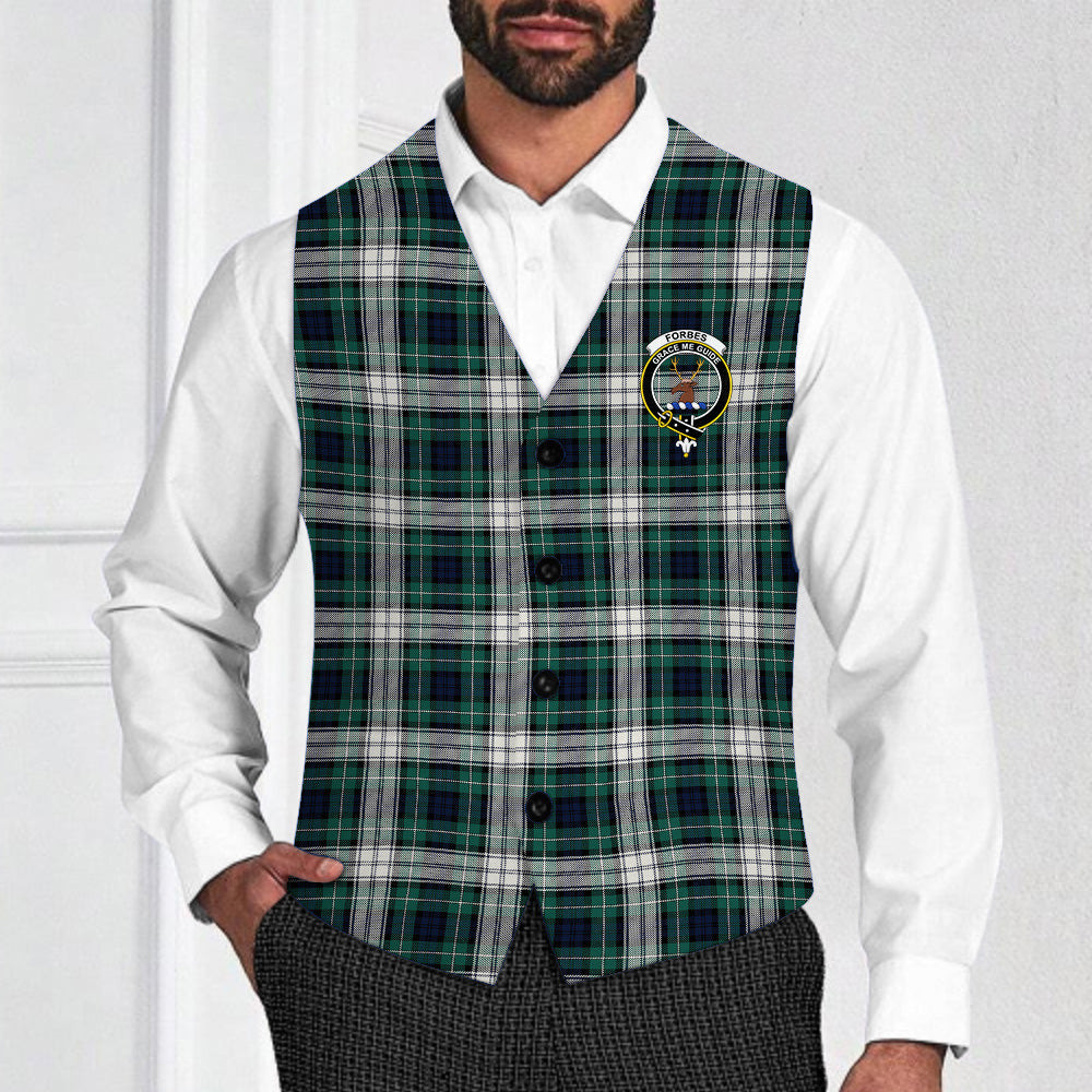 ScotsTee Shop Scottish Forbes Dress Modern Crest Tartan Waistcoat Sleeveless Suit Vest