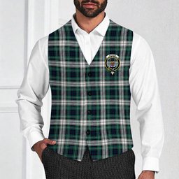 ScotsTee Shop Scottish Forbes Dress Modern Crest Tartan Waistcoat Sleeveless Suit Vest