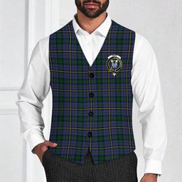 ScotsTee Shop Scottish Hope Vere 2 Crest Tartan Waistcoat Sleeveless Suit Vest