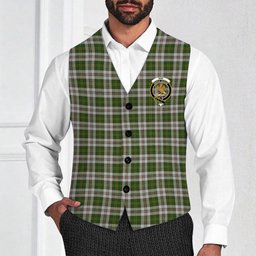 ScotsTee Shop Scottish Hay White Dress Crest Tartan Waistcoat Sleeveless Suit Vest