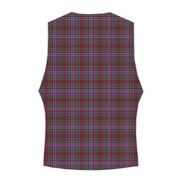 ScotsTee Shop Scottish Gordon Red 1819 Crest Tartan Waistcoat Sleeveless Suit Vest