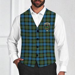 ScotsTee Shop Scottish Ferguson Tarlogie Crest Tartan Waistcoat Sleeveless Suit Vest