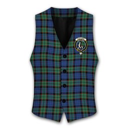 ScotsTee Shop Scottish Fletcher Ancient Crest Tartan Waistcoat Sleeveless Suit Vest