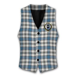 ScotsTee Shop Scottish Hannay Ancient Crest Tartan Waistcoat Sleeveless Suit Vest