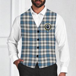 ScotsTee Shop Scottish Hannay Ancient Crest Tartan Waistcoat Sleeveless Suit Vest
