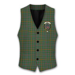 ScotsTee Shop Scottish Hall Ancient Crest Tartan Waistcoat Sleeveless Suit Vest