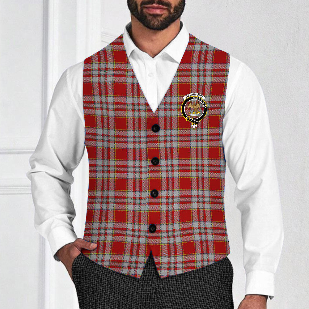 ScotsTee Shop Scottish Drummond of Perth Dress 3 Crest Tartan Waistcoat Sleeveless Suit Vest