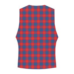 ScotsTee Shop Scottish Galloway Red Crest Tartan Waistcoat Sleeveless Suit Vest
