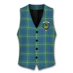 ScotsTee Shop Scottish Hamilton Hunting Ancient Crest Tartan Waistcoat Sleeveless Suit Vest